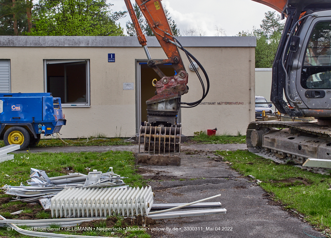 04.05.2022 - Baustelle am Haus für Kinder in Neuperlach